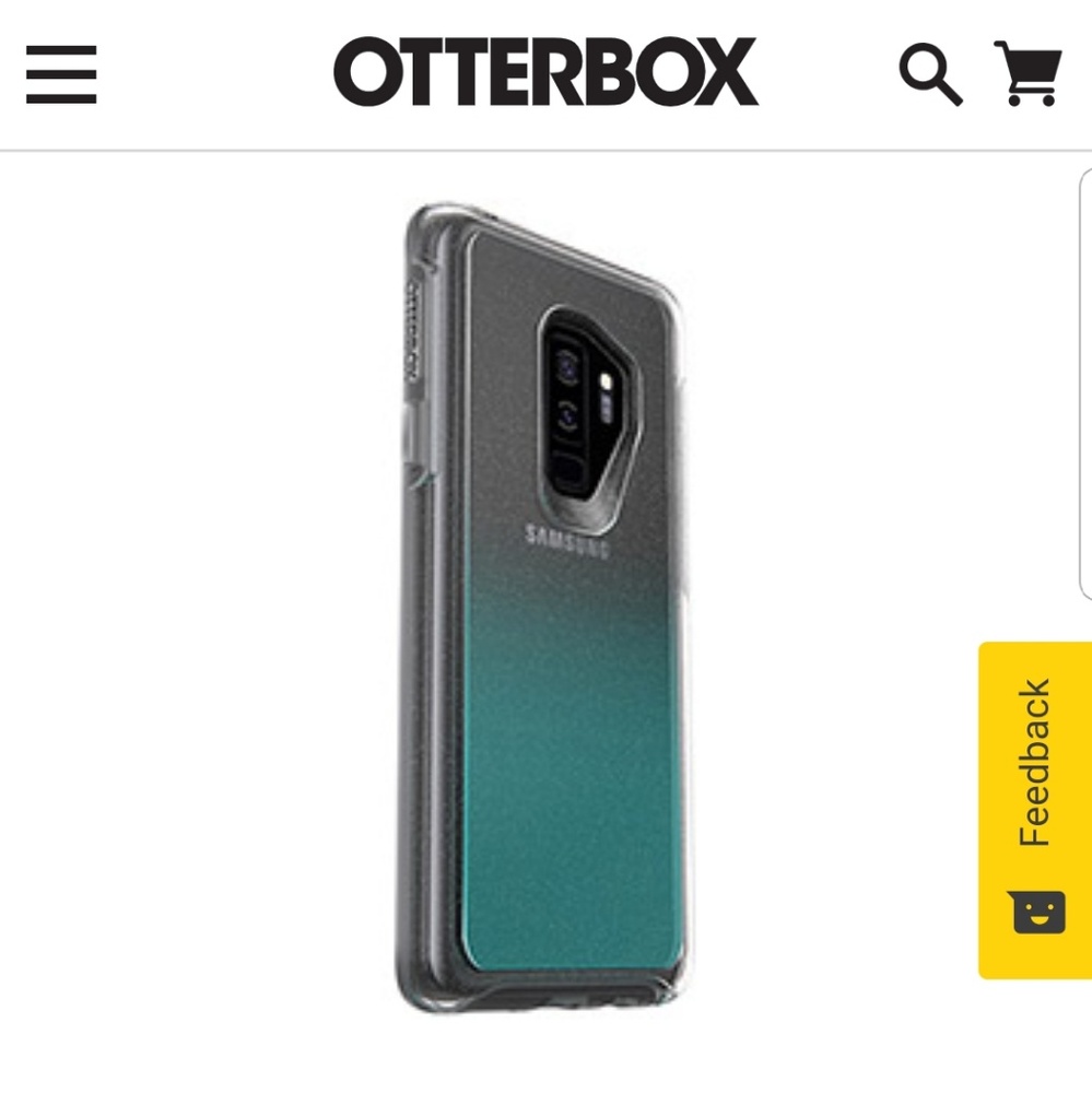 NWT Otterbox Symmetry Series Clear Glitter for S9+